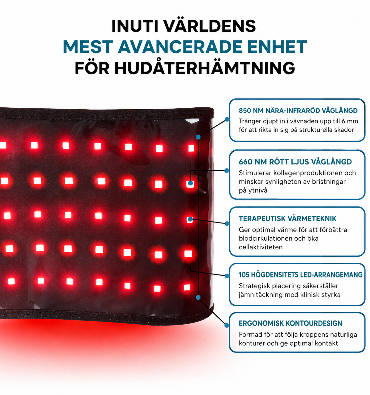 VeraLux – Rödljusbälte mot Löshud & Bristningar