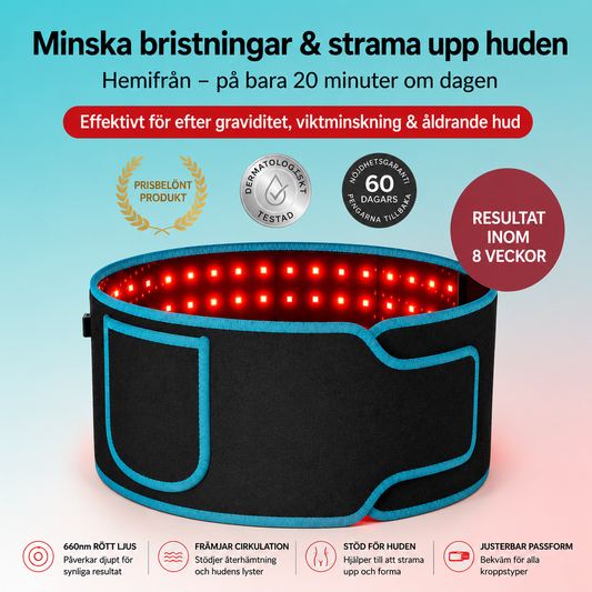 VeraLux – Rödljusbälte mot Löshud & Bristningar